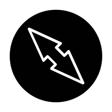 Çift ok simgesini, vektör çizim