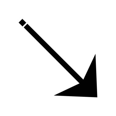 Ok işareti. Web simgesi basit illüstrasyon