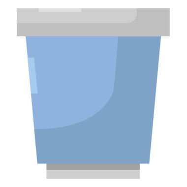 Çöp kutusu, illüstrasyon, beyaz arkaplan üzerindeki vektör.