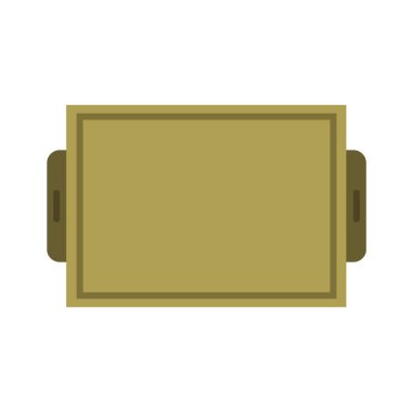 Fırın tepsisinin vektör simgesi.