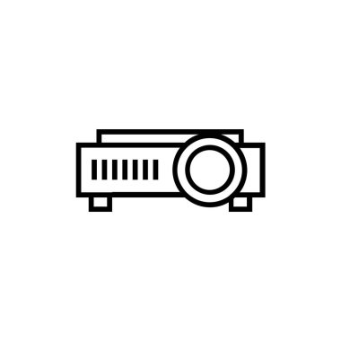 video kaydedici vektör illüstrasyonu, simge ögesi arkaplanı