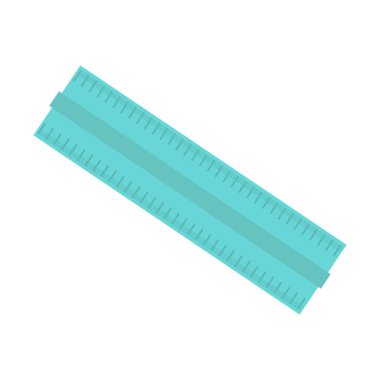 cetvel simgesi beyaz arkaplanda izole edildi