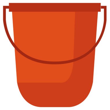 Kova vektör çizimi beyaz arkaplanda izole edildi