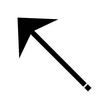 Web ve mobil uygulama tasarımınız için ok simgesi çizimi arkaplanı, ok logosu 