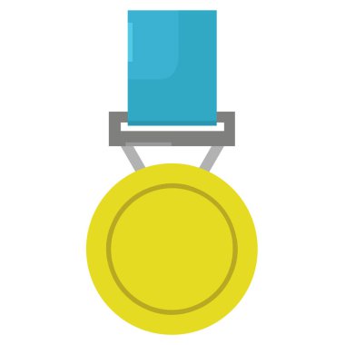 Madalya ödülü ikonu, vektör illüstrasyonu