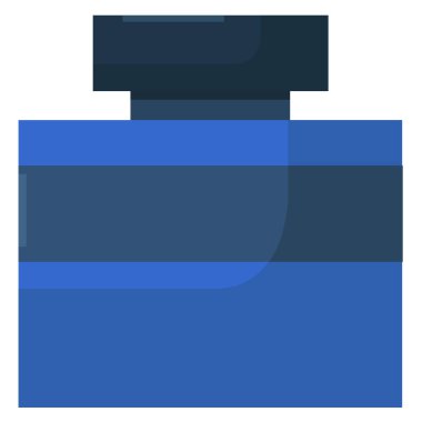 Beyaz arkaplanda izole edilmiş kozmetik şişe simgesi vektörü