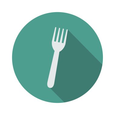 çatal vektör düz simge