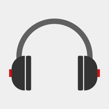 kulaklık simgesi vektör illüstrasyonu 