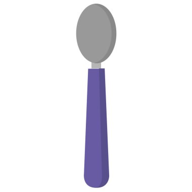 kaşık vektör simgesi beyaz arkaplanda izole edildi