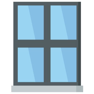 pencere simgesi vektör illüstrasyonu