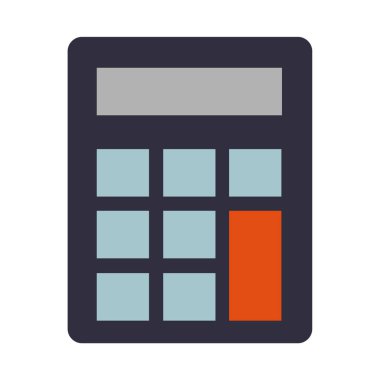 hesap makinesi simgesi, vektör illüstrasyonu