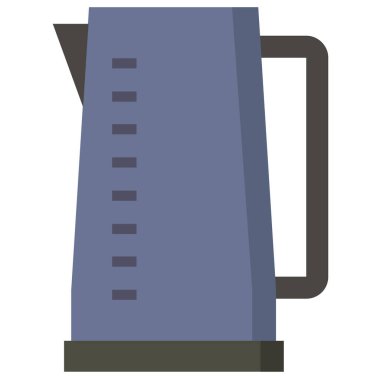 Beyaz arka plan üzerinde izole su ısıtıcısı simgesi 