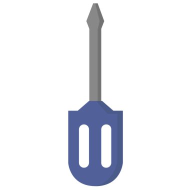 tornavida düz ikon vektör çizimi 