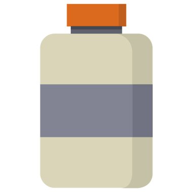 Plastik şişe simgesi, düz stil