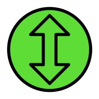 Projeniz için çift ok vektör simgesi