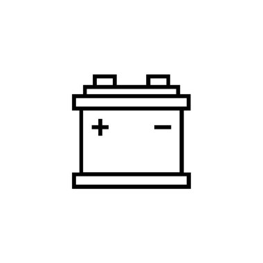 pil vektörü ince çizgi simgesi