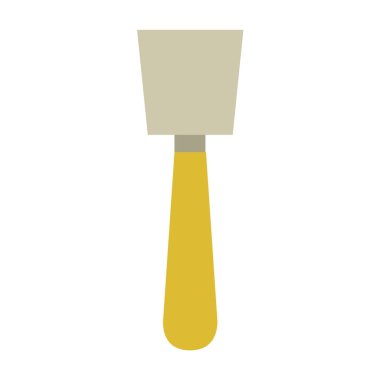 İnşaat küreği simgesi. özet vektör çizimi beyaz arkaplanda izole edildi 