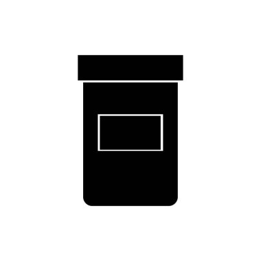 Beyaz arkaplanda izole edilmiş kozmetik şişe simgesi vektörü