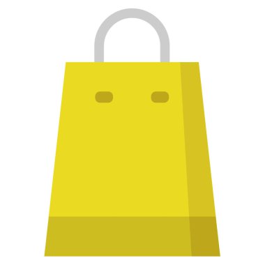 Alışveriş poşeti ikon vektör illüstrasyonu