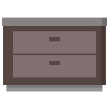 Çekmece simgesi. vektör illüstrasyonu