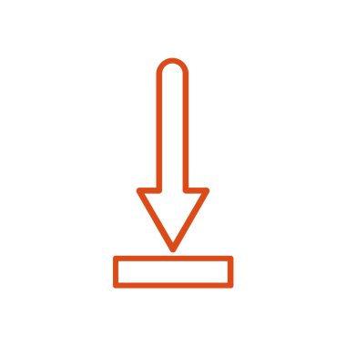 Ok simgesi. vektör illüstrasyonu 