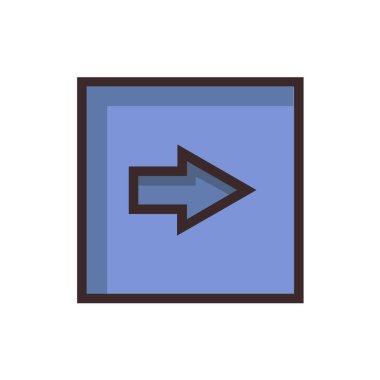 Ok simgesi. vektör illüstrasyonu 