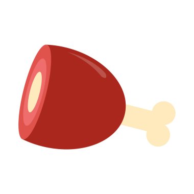 Jambon simgesinin çizgi film tasarımı