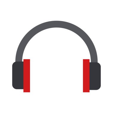 Beyaz arkaplanda kulaklık simgesi