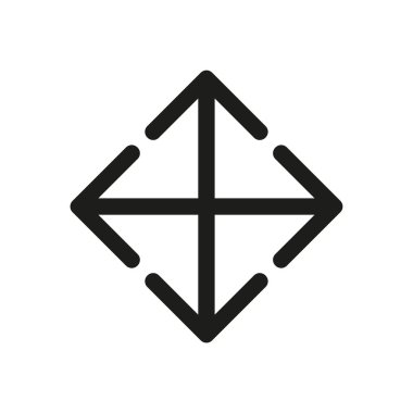 oklar düz simge vektör çizim