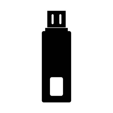 Beyaz arkaplanda modern usb simgesi     