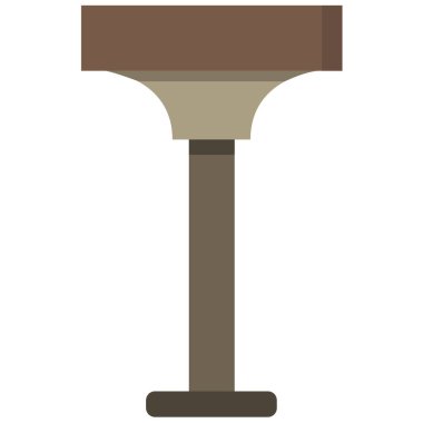 sandalye simgesi, vektör illüstrasyonu basit tasarım 