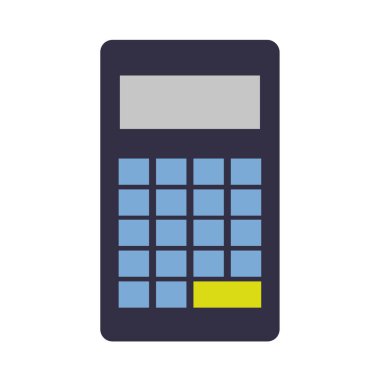 Hesaplayıcı simgesi beyaz arkaplanda izole edildi