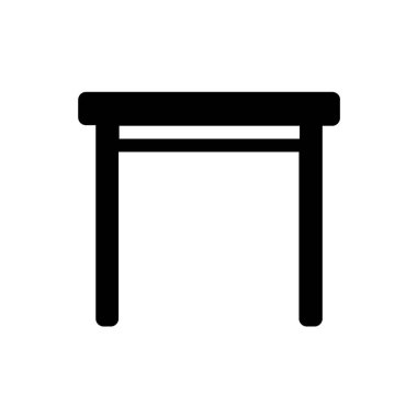 Tablo vektör illüstrasyonu beyaz arkaplanda izole edildi