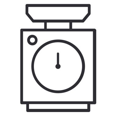 Beyaz arkaplanda mutfak boyutu simgesi