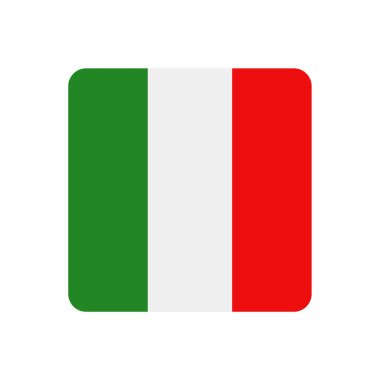 İtalya bayrağı. vektör simgesi 