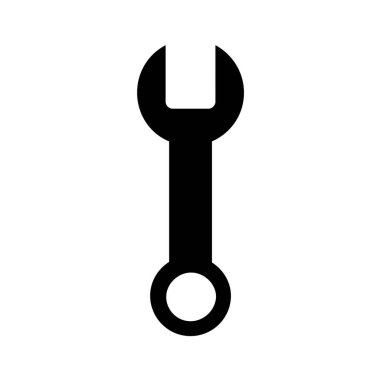 İngiliz anahtarı beyaz arkaplanda izole edildi