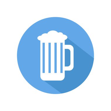 Bira kupa renkli vektör simgesi