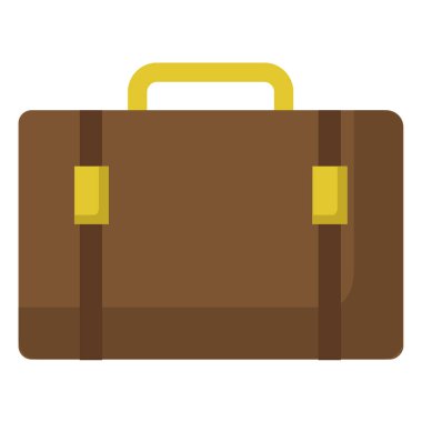 bavul simgesi, vektör çizimi