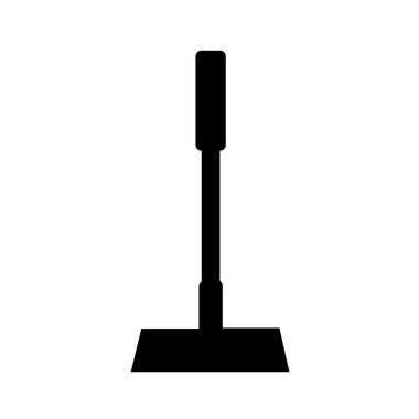 Süpürge simgesi vektör düz simgesi
