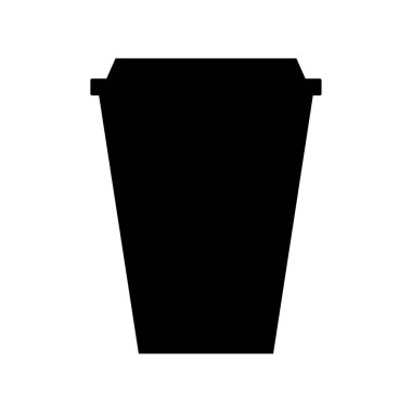 Kahve fincanı vektör simgesi. Kahve fincanı işareti. düz biçim sembolü