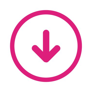 ok simgesi beyaz arkaplanda izole edildi