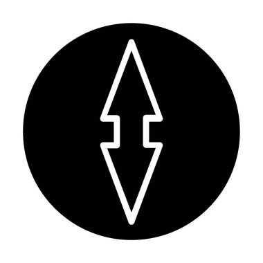 Çift ok simgesini, vektör çizim