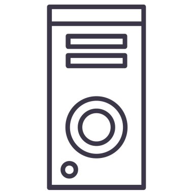 bilgisayar durumu simgesi beyaz arkaplanda izole edildi