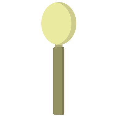 kaşık vektör simgesi beyaz arkaplanda izole edildi