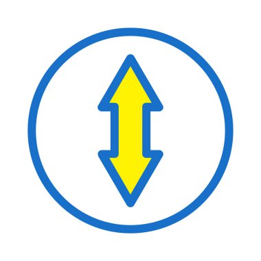 Çift ok simgesini, vektör çizim