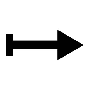 Sağ ok ağ simgesinin vektör ilülasyonu 