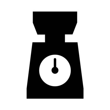 Ölçek simgesi vektör illüstrasyonu ölçülüyor