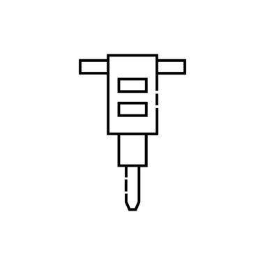 Çekiç ikonu vektör illüstrasyonu