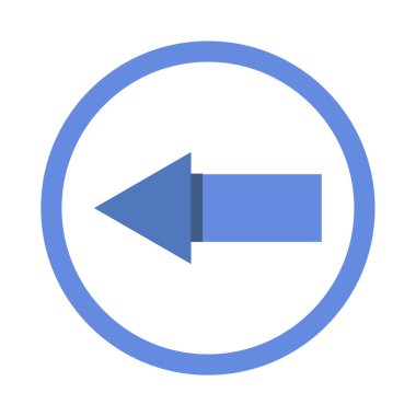 ok simgesi beyaz arkaplanda izole edildi