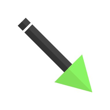 ok simgesi, vektör illüstrasyonu